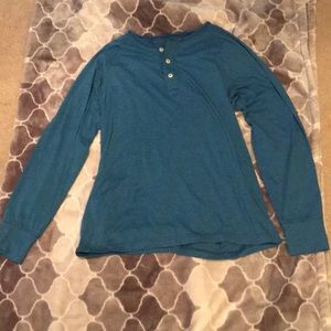 The Normal Brand blue button down T-shirt